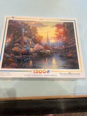 Thomas Kinkade 1500-Piece Nanette's Cottage Jigsaw Puzzle - Multicolor